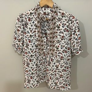 Max Studio Short sleeve floral blouse